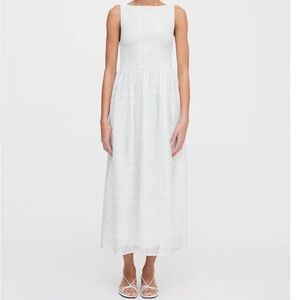 Hill House Cosima White Sleeveless Dress